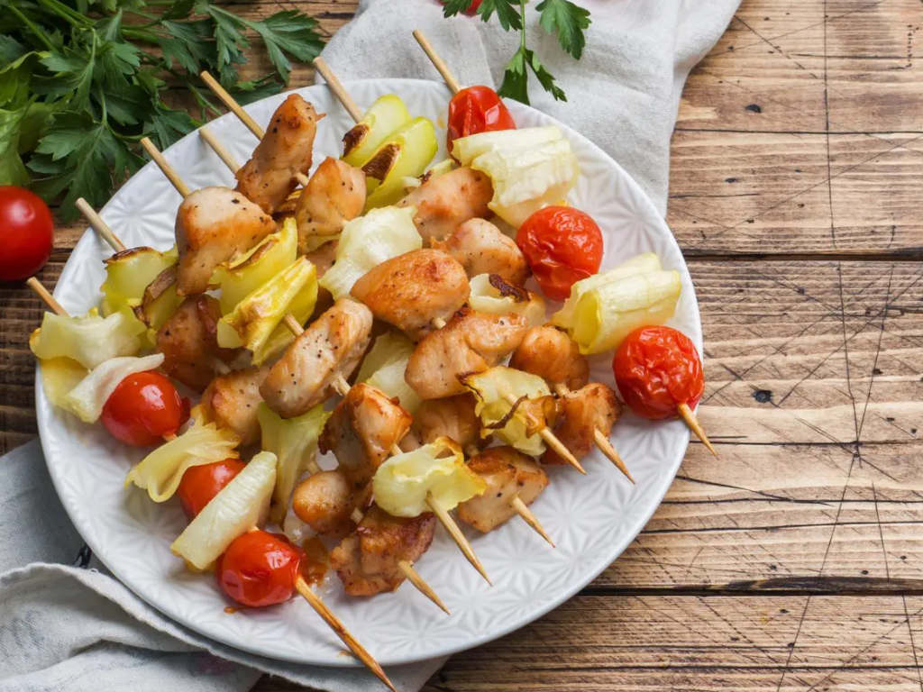 brochettes poulet