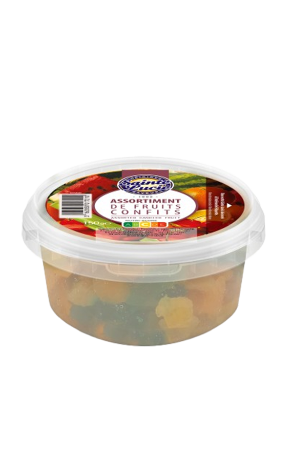 assortiment de fruits confits