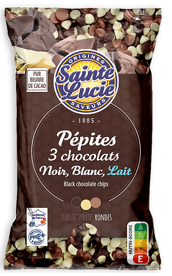 pépites 3 chocolats noir, blanc, lait