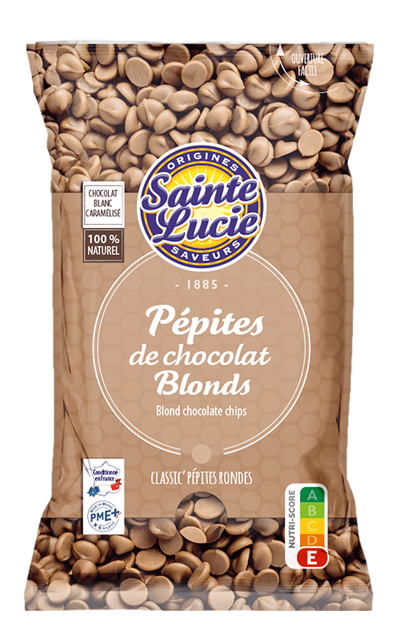 pépites de chocolat blonds