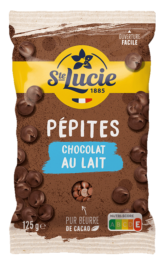 pépites chocolat lait ou noir ou blanc ou 3 chocolats