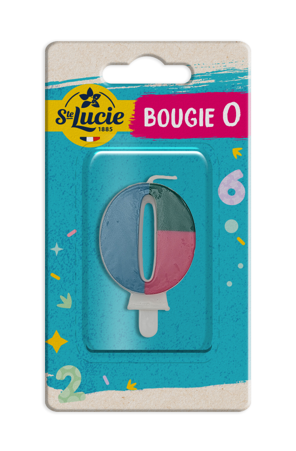 number 0 candle