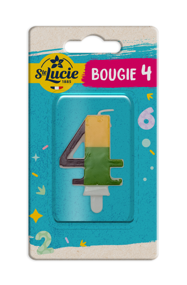 number 4 candle