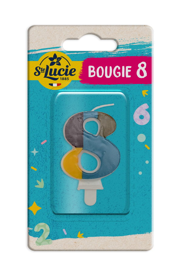 number 8 candle