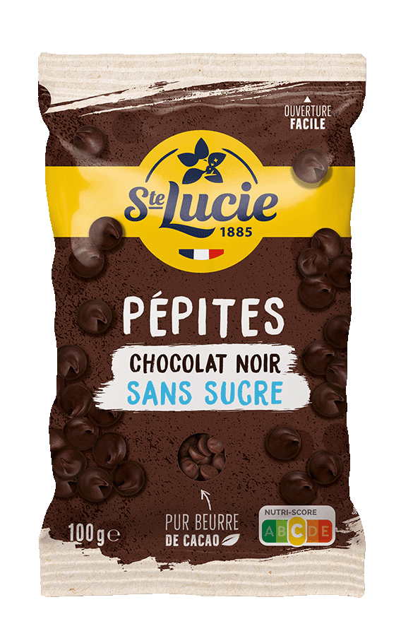pepites chocolat noir sans sucre