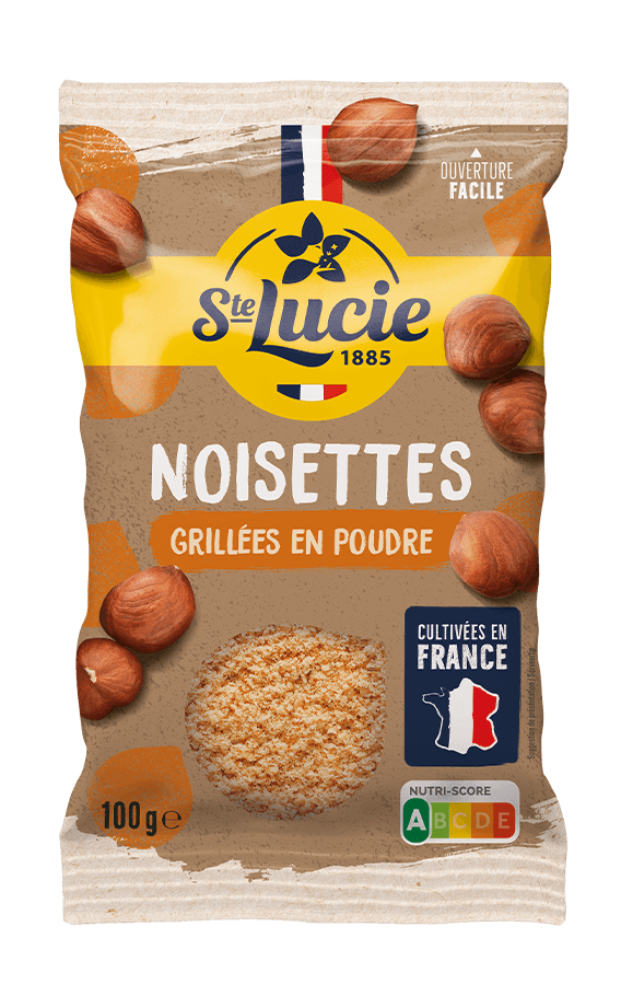 noisettes grillées en poudre