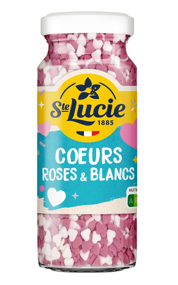 pink and white hearts