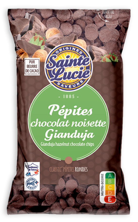 pépites chocolat noisette gianduja