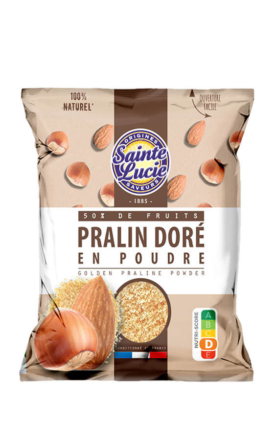 pralin doré en poudre