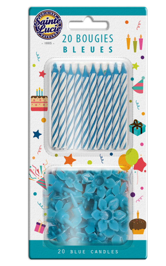 20 bouges bleues