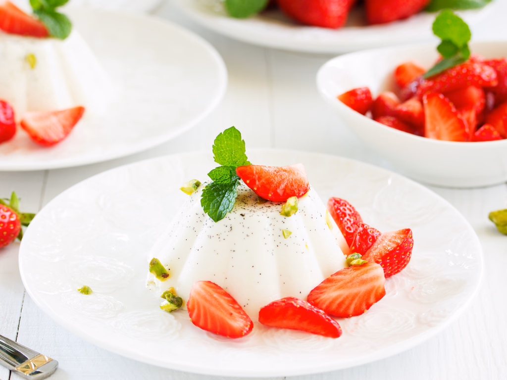 Orange Blossom &amp; Vanilla Panna Cotta