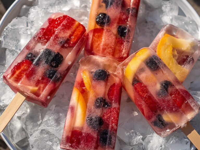 Multicolored Water Popsicles