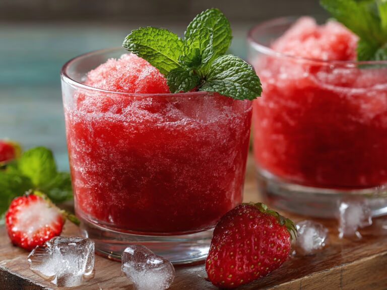 Granité De Fraises épicé Maison