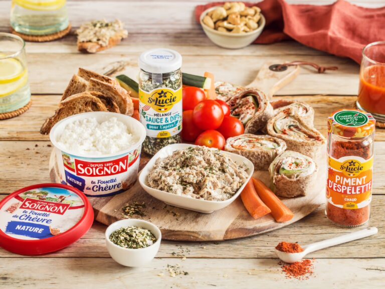 Wrap au Fouetté de chèvre et Piment d’Espelette