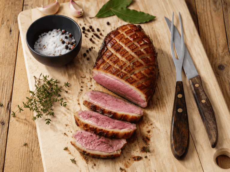 Grilled Duck Breast with Herbs