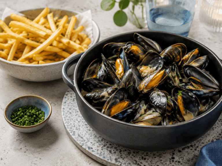 Mussels and French Fries