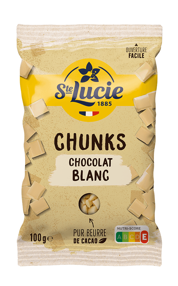 Chunks chocolat blanc Sainte Lucie