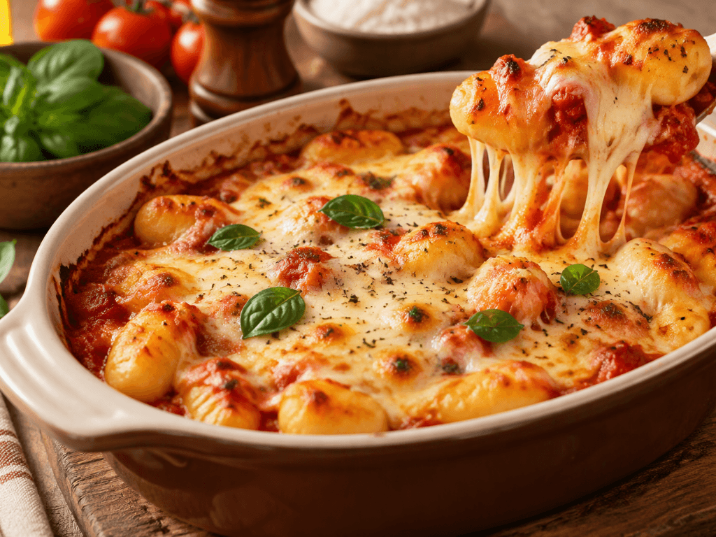 Gratin De Gnocchis Mozzarella